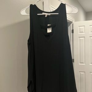 Express long black tank top